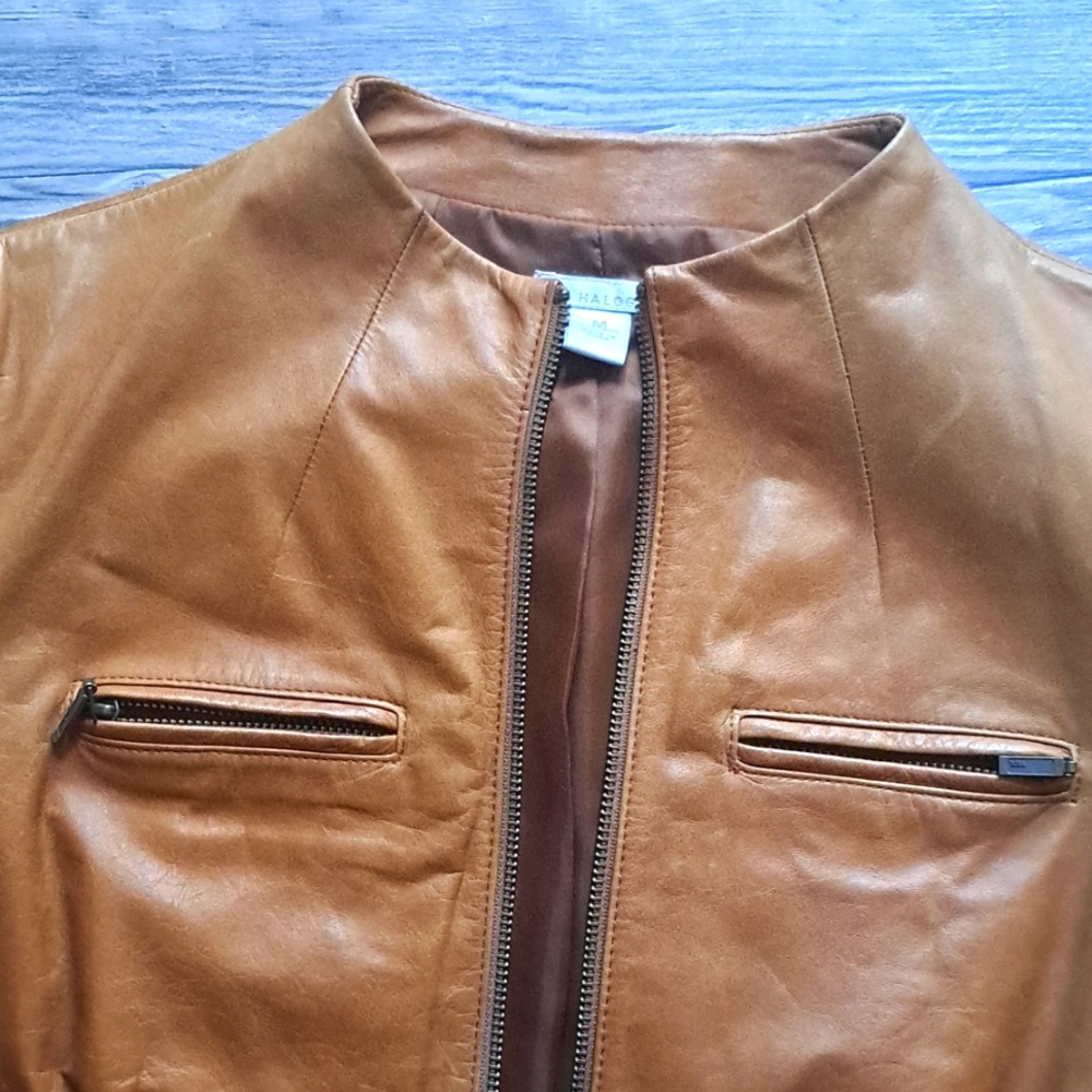 Halogen Leather Jacket - image 2